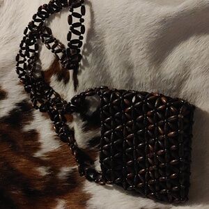 3/$30 Wood Bead Cross Body Purse